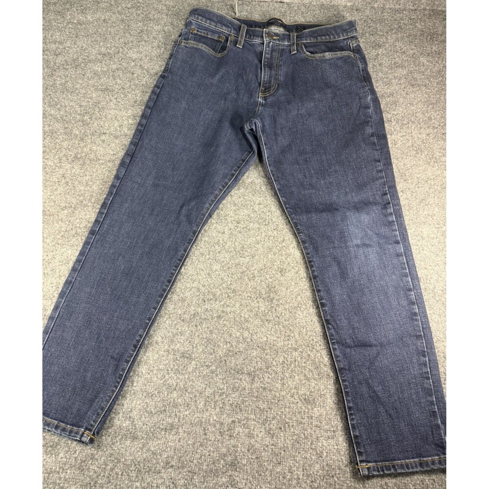 Lucky Brand 412 Athletic Slim Jeans 34x32 Dark Wash Stretch Denim Mens